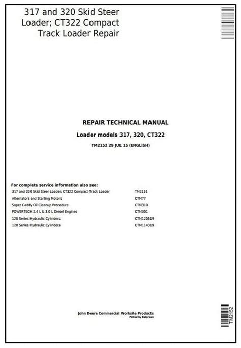 john deere 322 skid steer|john deere ct322 service manual.